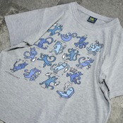 humor drunken cat print tee