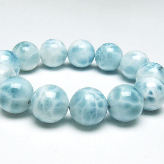 ラリマー ブレスレット 16mm 一点物 111-38082