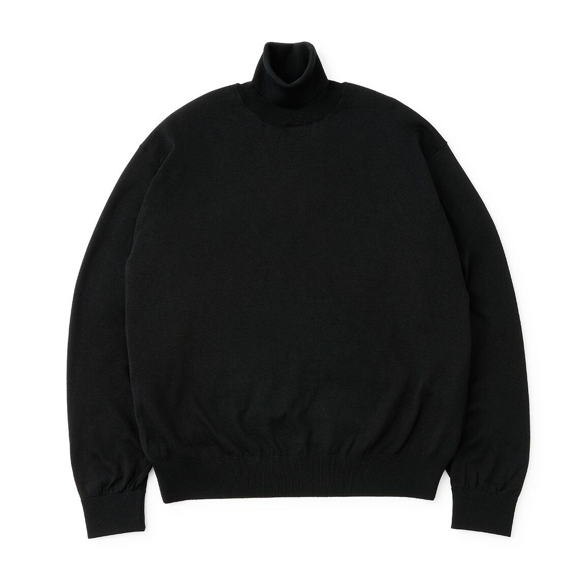 everyone high gauge turtle knit sweater (BLACK) | everyone