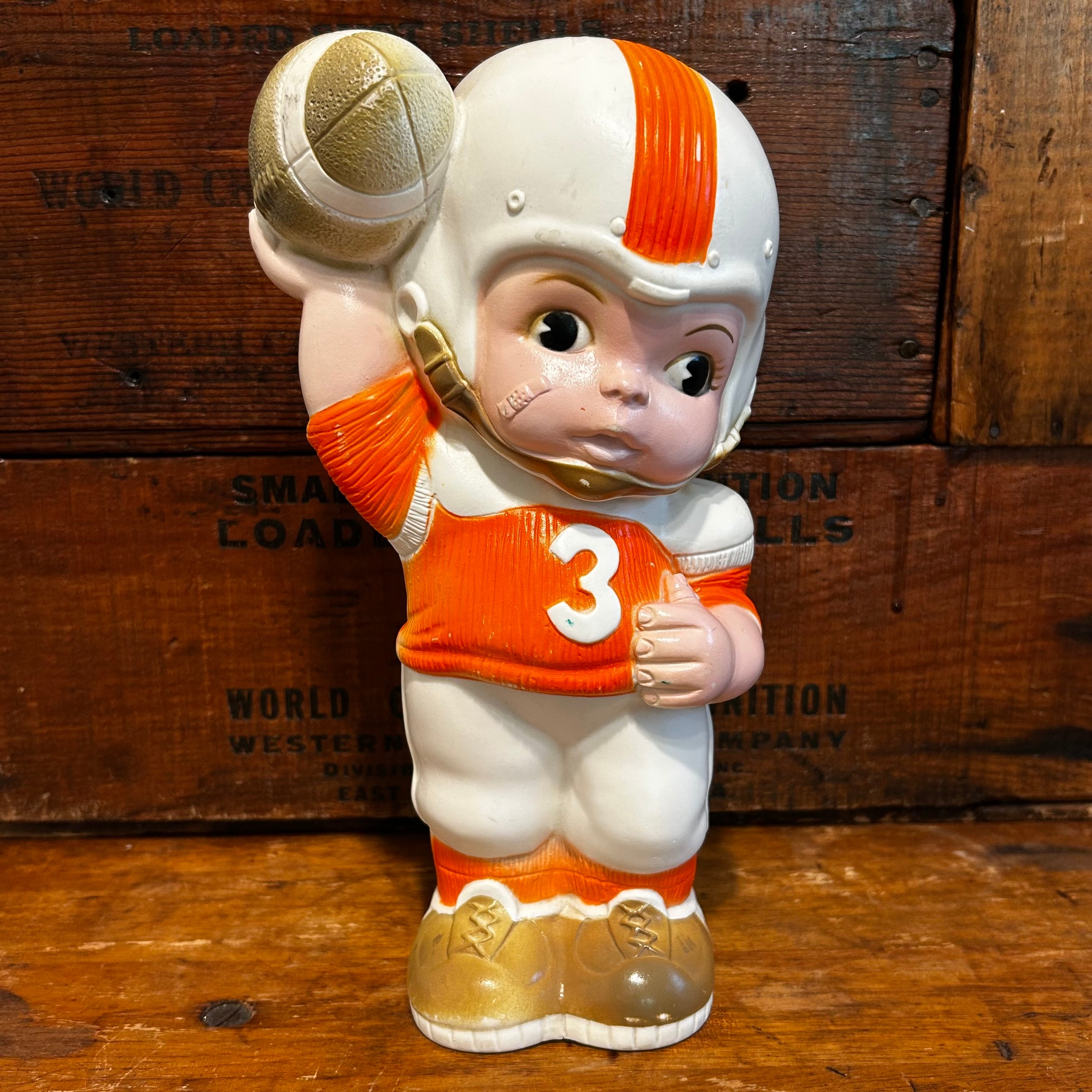 アメフト 貯金箱 コインバンク 1974年 Russ Berrie & Co D-322 | CANDY