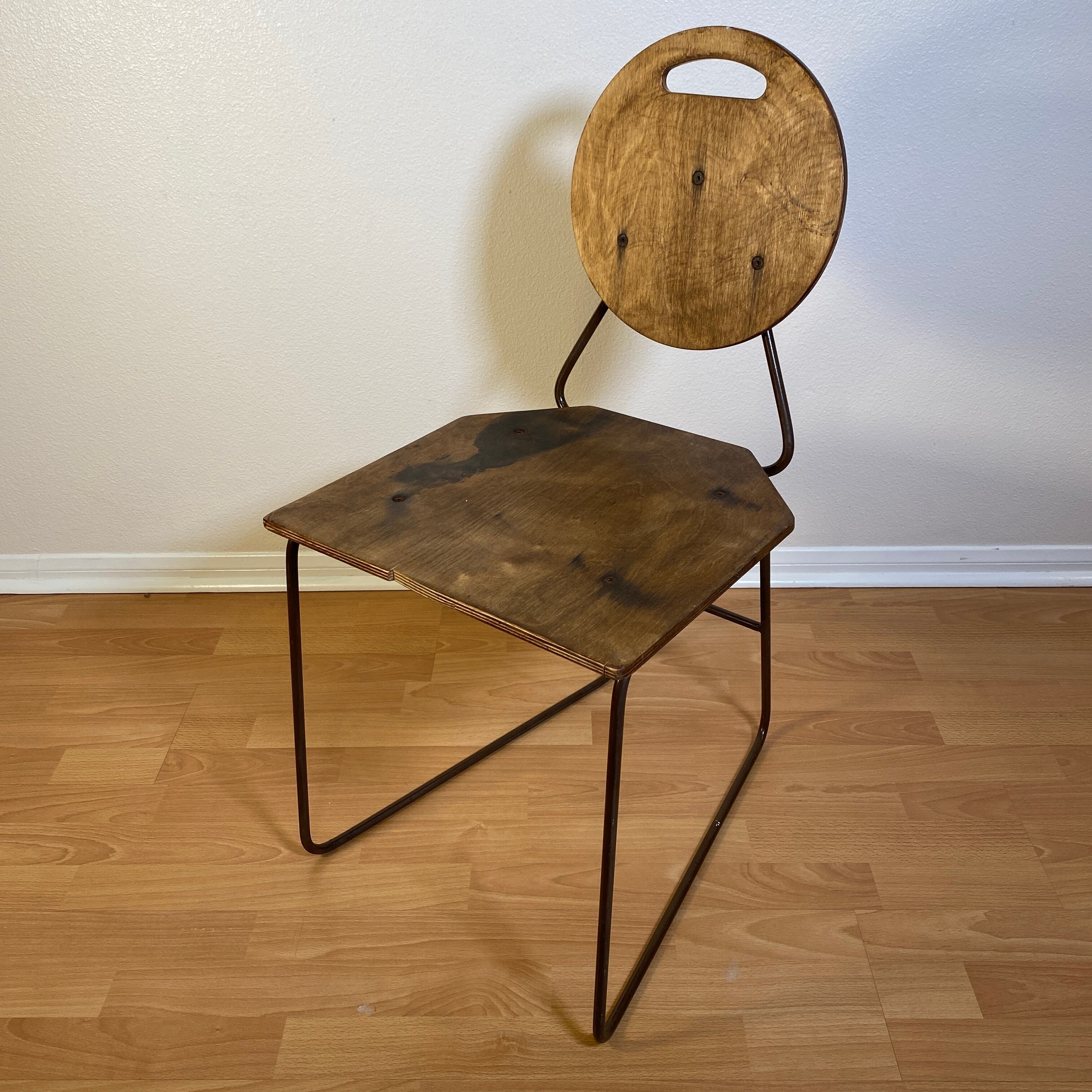 440-4 アメリカ ビンテージ 木製 インダストリアル チェア | VINTAGE RUSH