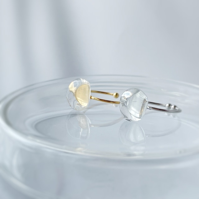 溶けないガラスの氷リング・クリアー