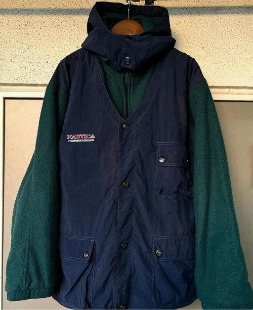 90's  nautica docking fleece jacket【Ｌ】