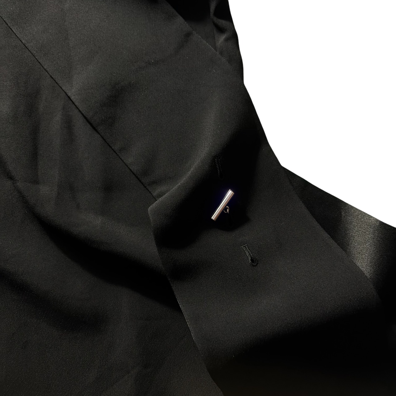 BURBERRY LONDON ENGLAND black rayon gabardine dress