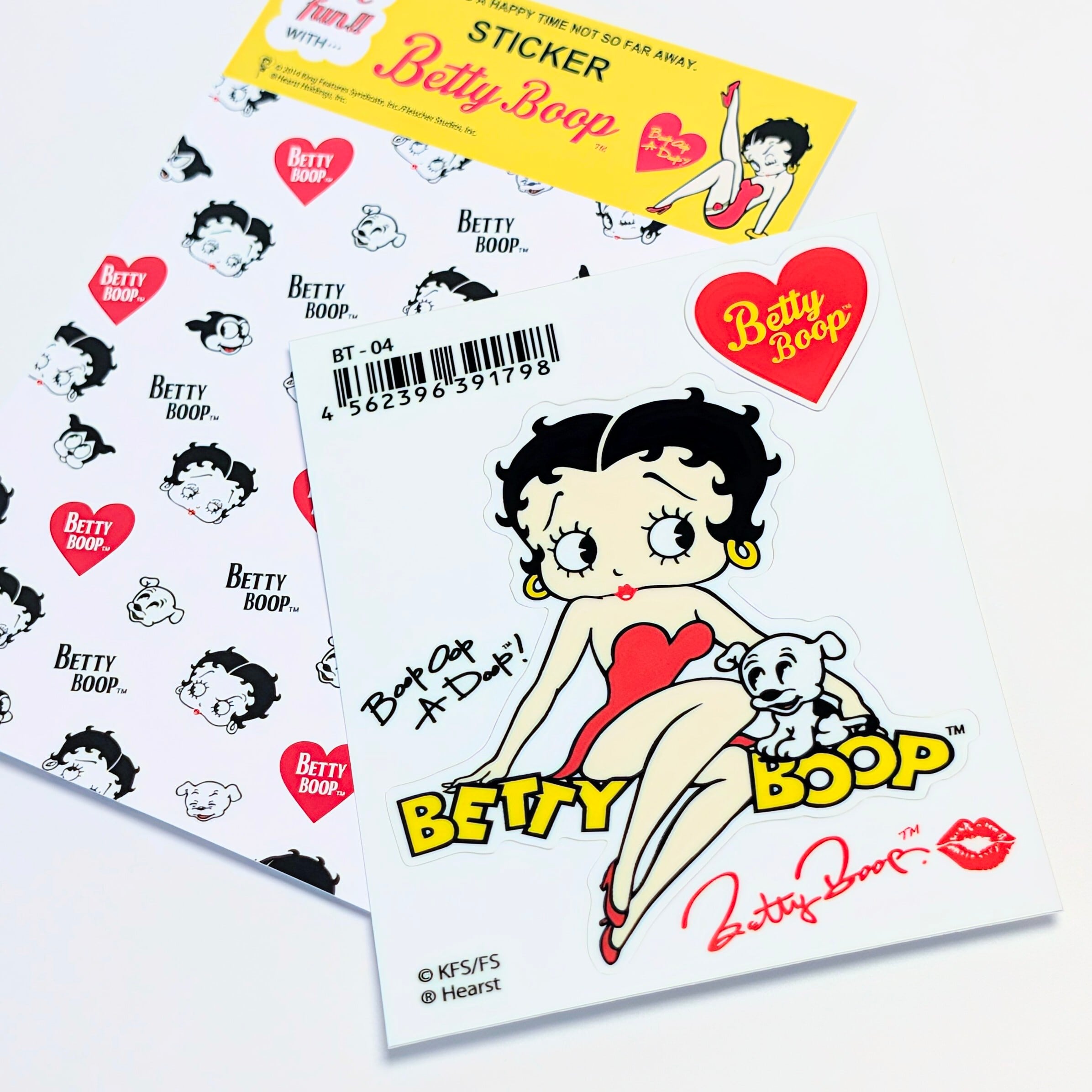 ✨️みんなメロメロ♡✨️送料無料！【 Betty Boop（ベティブープ） 】 STICKER（ステッカー）/ シール / ベティちゃん　〚アメリカン雑貨 アメトイ〛