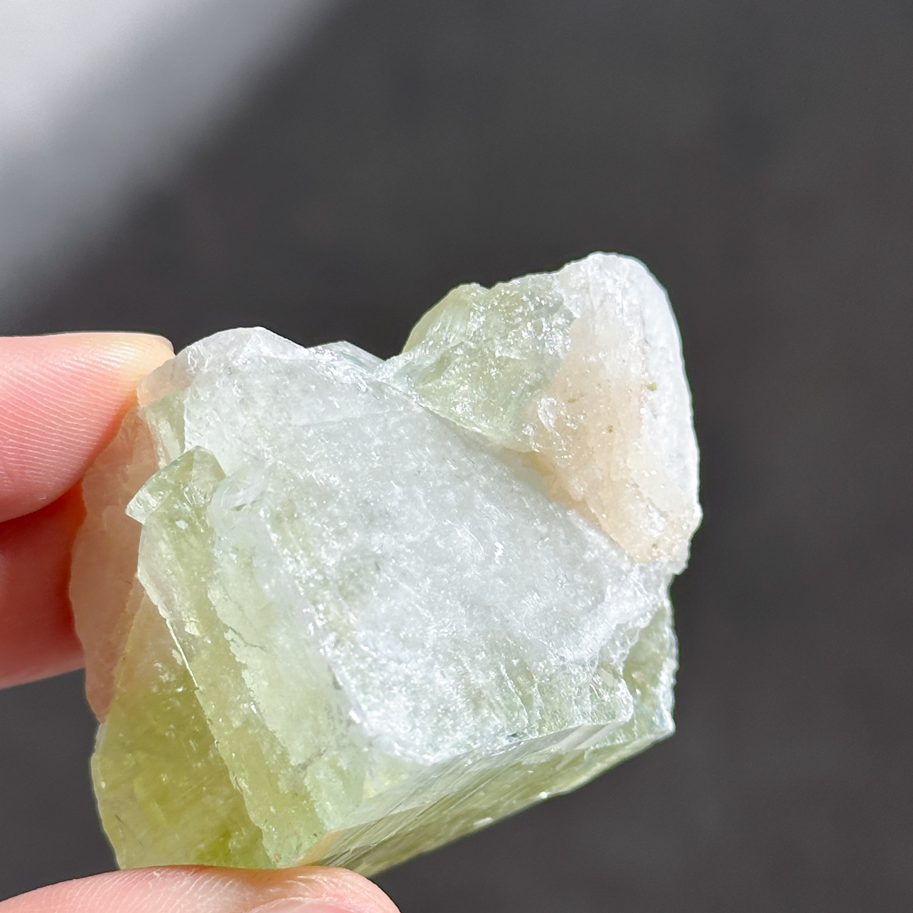グリーンアポフィライト＆スティルバイト 11◇ Green Apophyllite