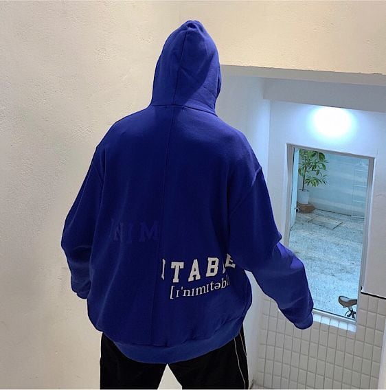 全3色 パーカー フード ゆったり カジュアル ストリート 韓国風