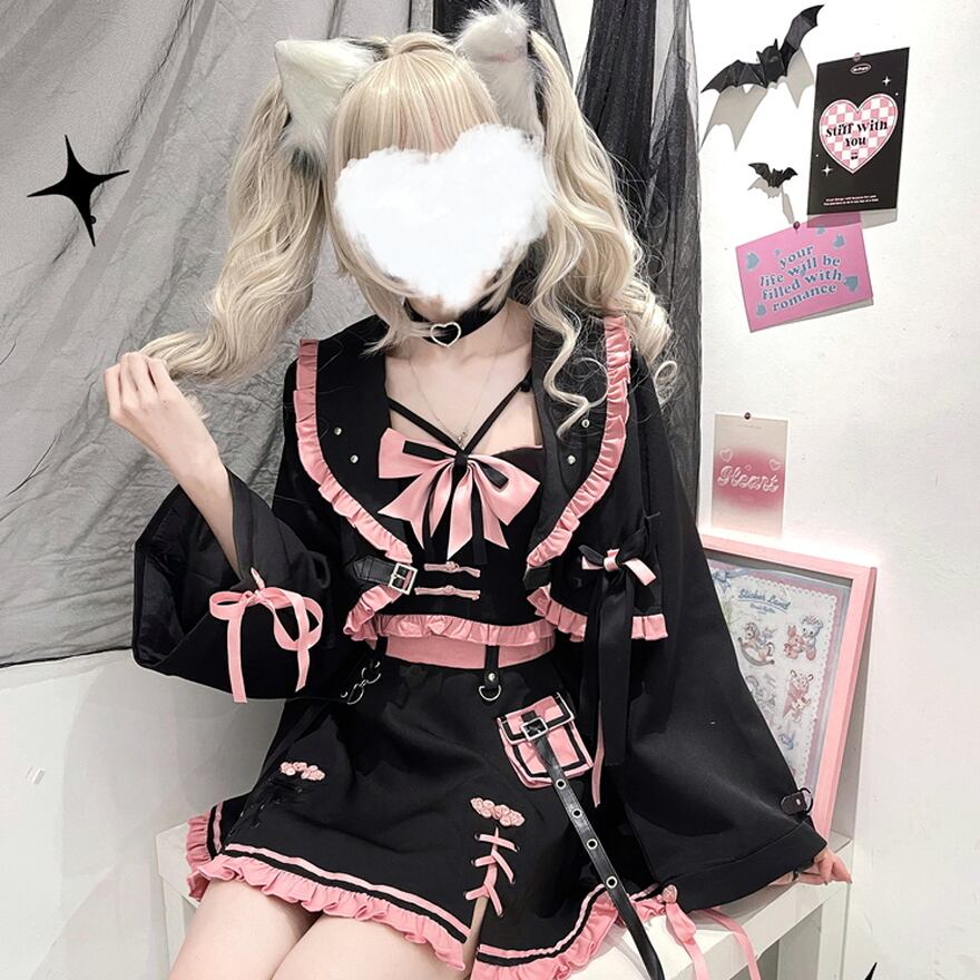 サブカル地雷お洋服セットまとめ売りチョーカー付き サブカル地雷 服まとめ売り サブカル地雷お洋服セットまとめ売り