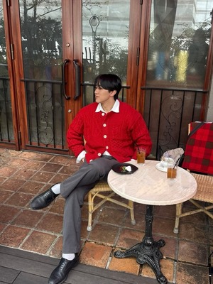 Premium Wool Crew Neck Cable Knit Cardigan(6color)