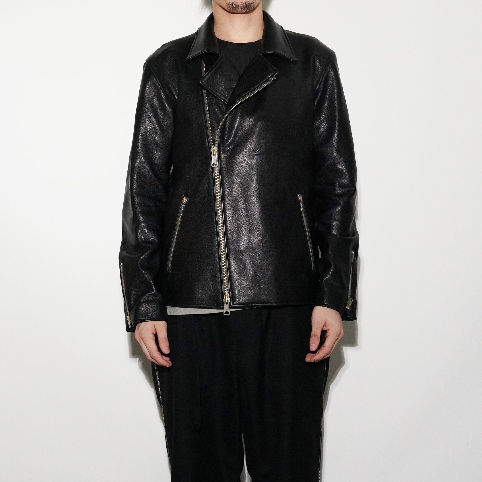 Double Riders-Lamb 〈Black〉 | No,No,Yes ! Leather Tailor Tokyo Double Riders-Lamb 〈Black〉 | No,No,Yes ! Leather Tailor Tokyo
