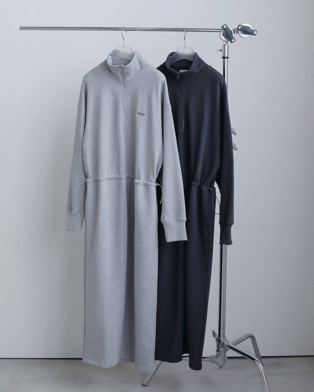 anuke 】Halfzip Sweat Onepiece | valance 福井｜レディースセレクト