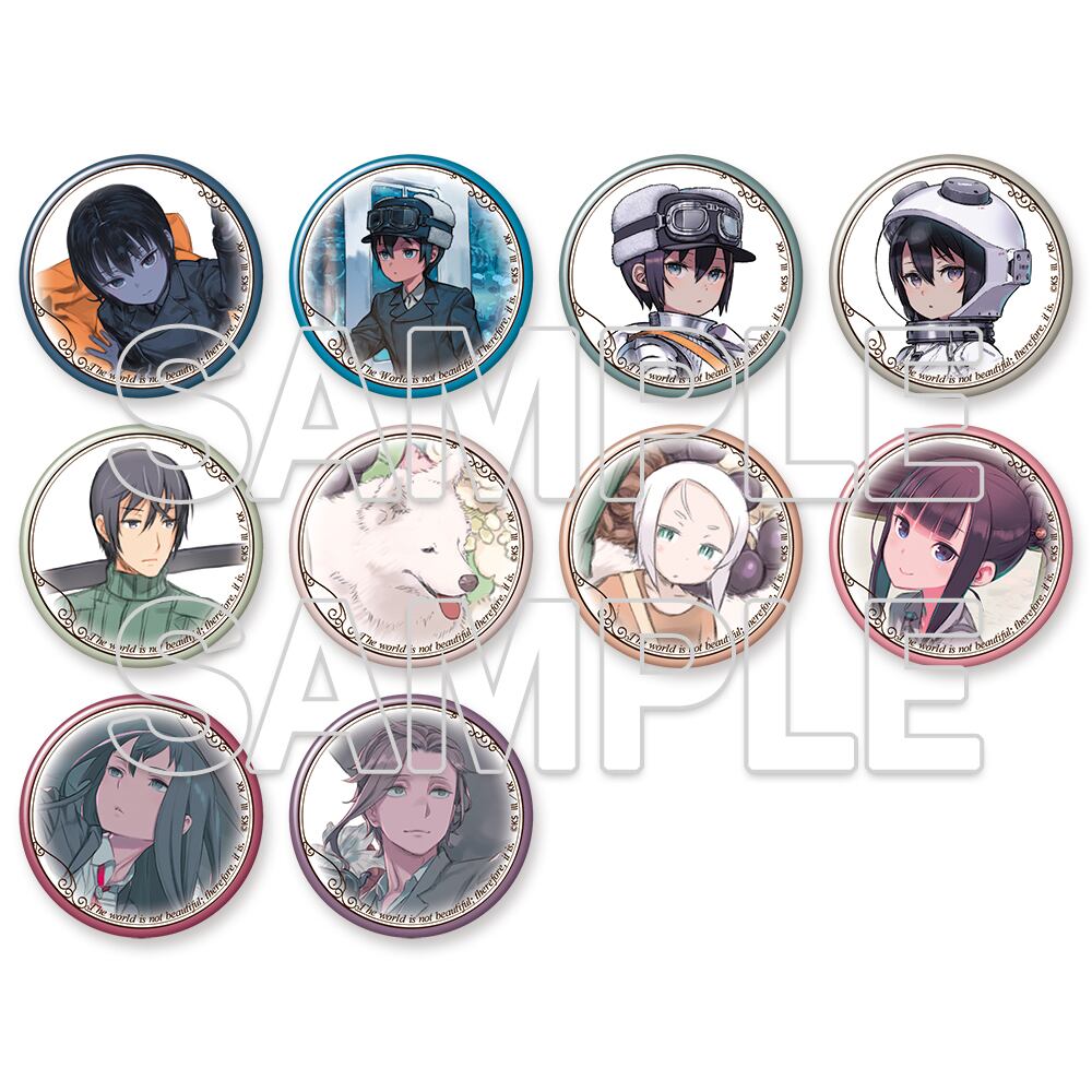 キノの旅 the Beautiful World 25周年記念 トレーディング缶バッジA