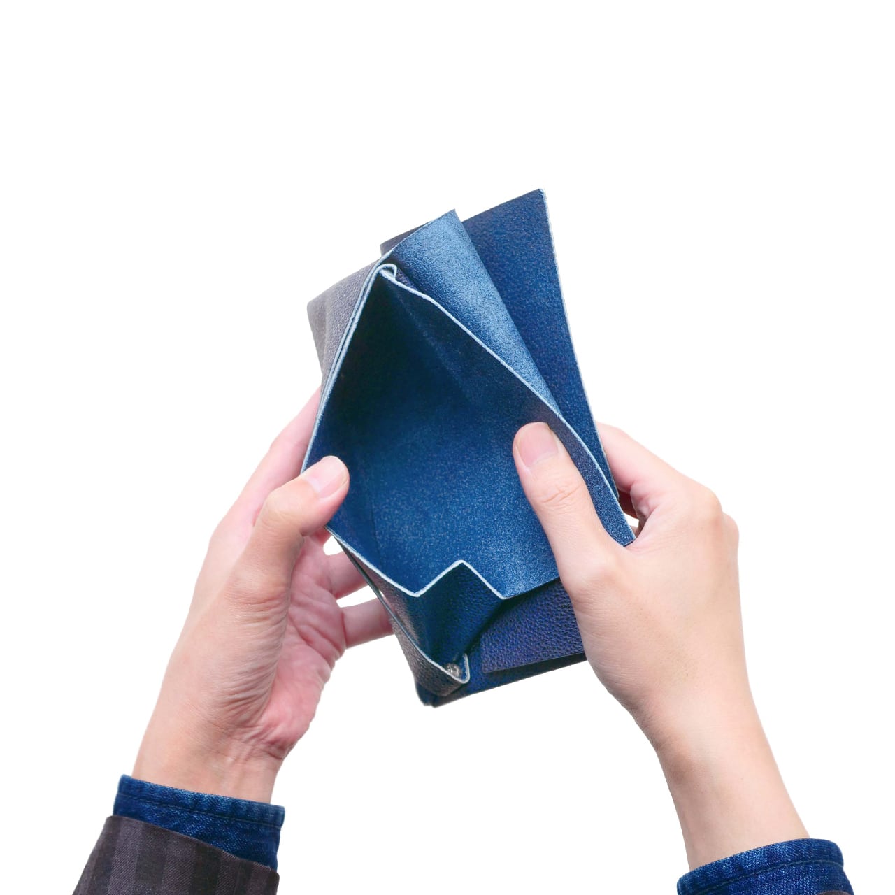 姫路黒桟革 ロングウォレット 藍染 | 所作 Shosa