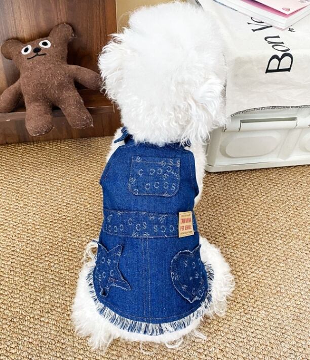 《即納》3102418 アルファベットデニムワンピース