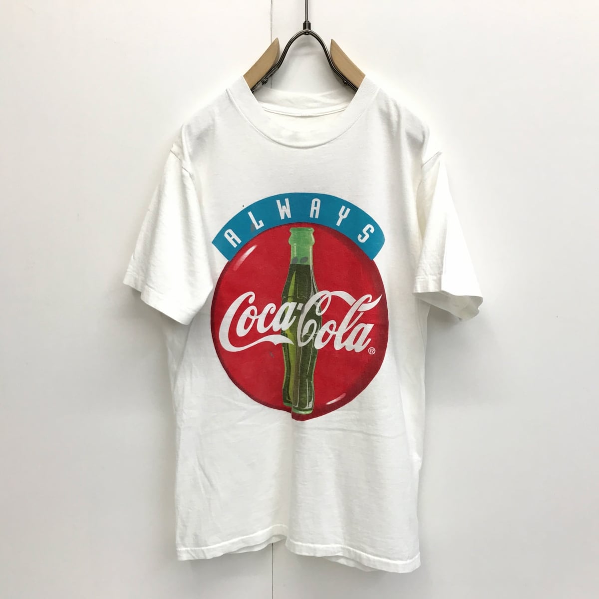 【USED】90's Hanes コカコーラ 半袖Tシャツ アッシュ