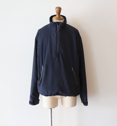 awasa " nylon silk PCS pullover jacket ( navy )"
