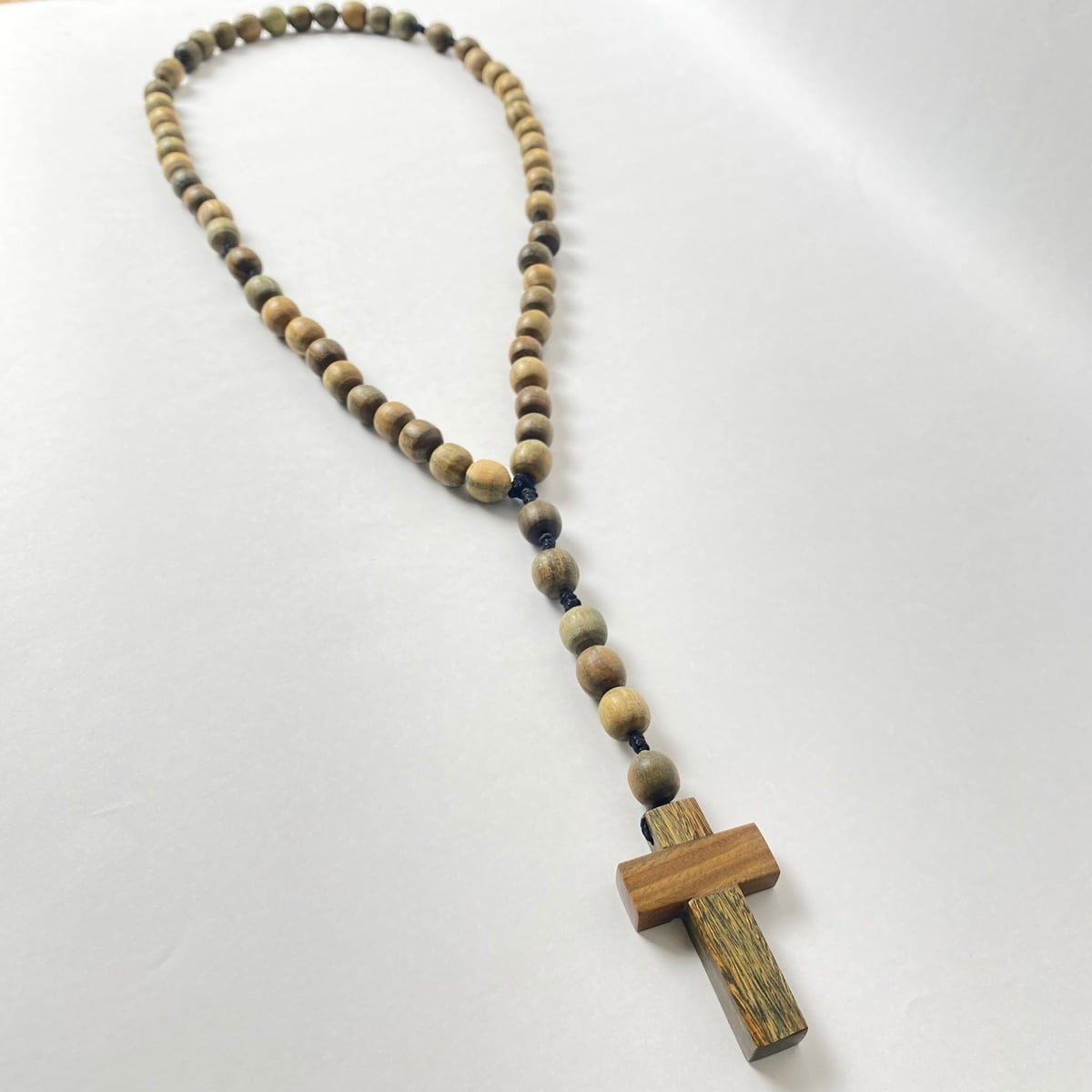 ロザリオ　キバコワークス　PALO SANTO WOOD ROSARY 木製 Divine Protection – Handmade Palo Santo Rosary