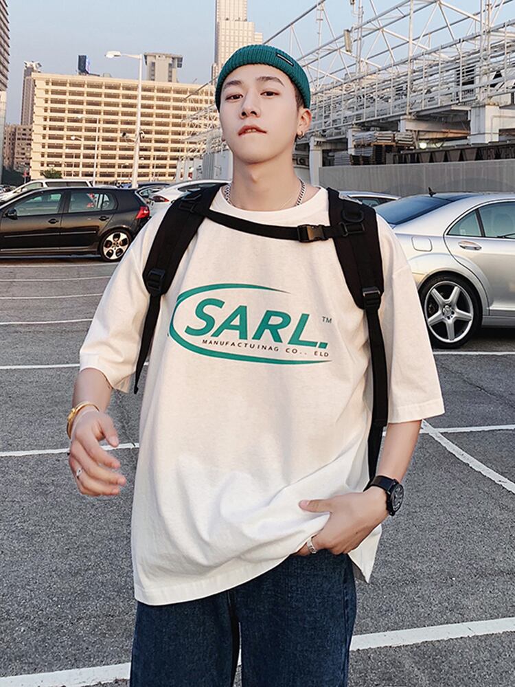 全3色 Tシャツ カットソー プリント カジュアル シンプル