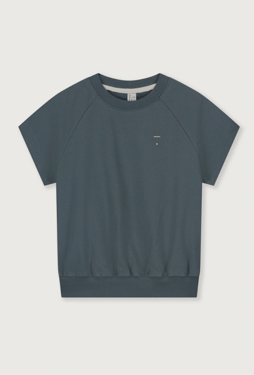 GRAY LABEL　Short Sleeve Sweater - Blue Grey