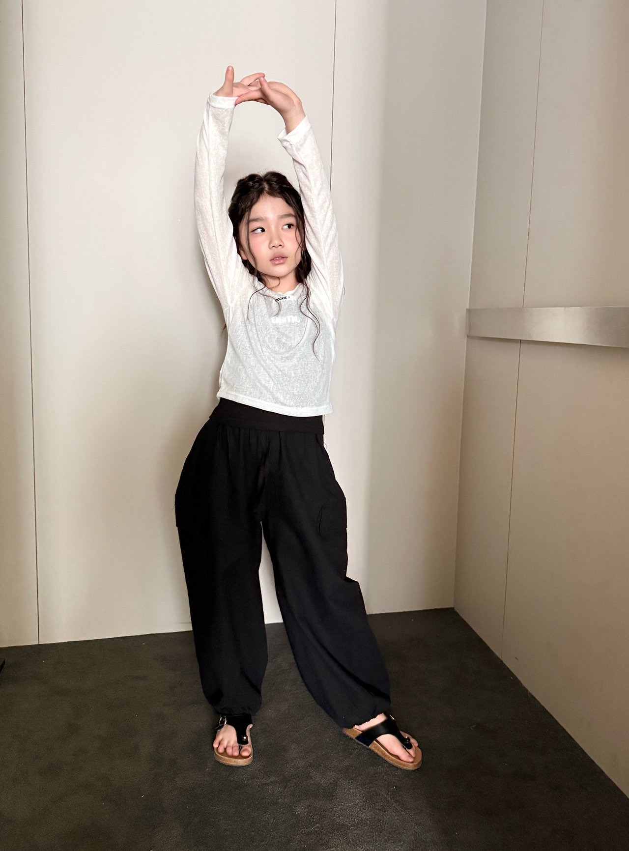 [COMMA] Linen joggers (160/170) / [콤마] 린넨조거 (160/170)