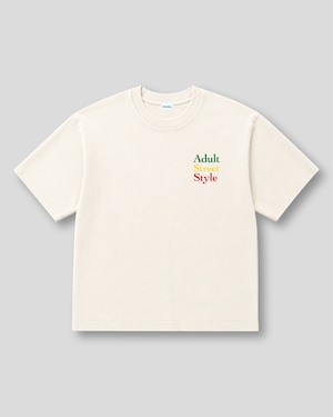 26ASS EMBROIDERY S/S TEE WHITE