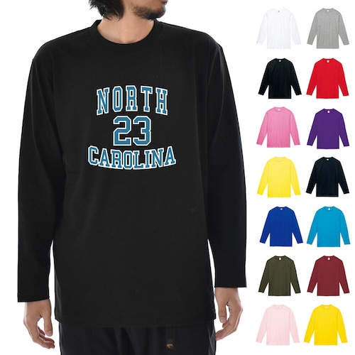 ジャスト カレッジ 長袖Tシャツ NORTH CAROLINA 23