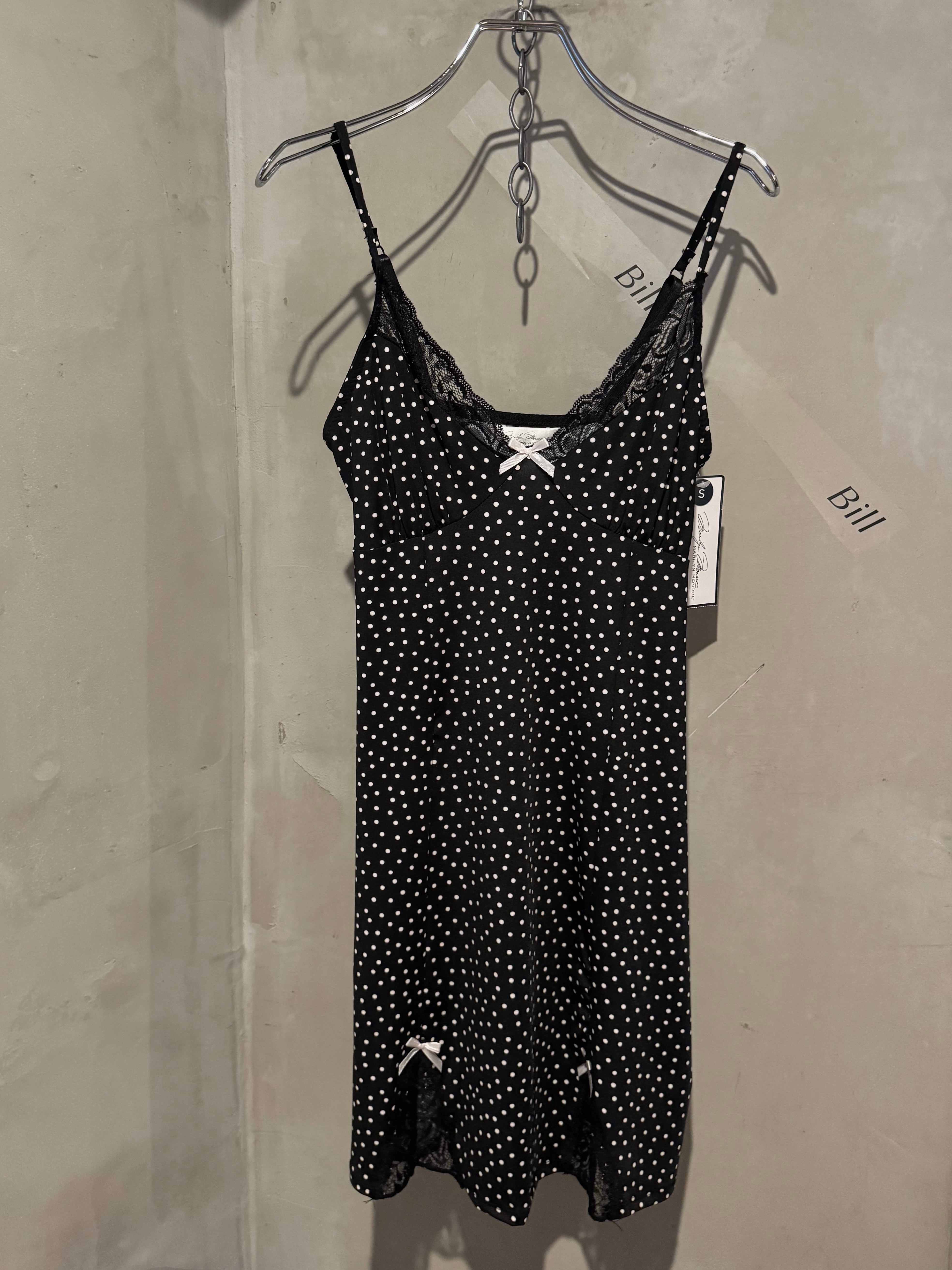 point ribbon dot babydoll