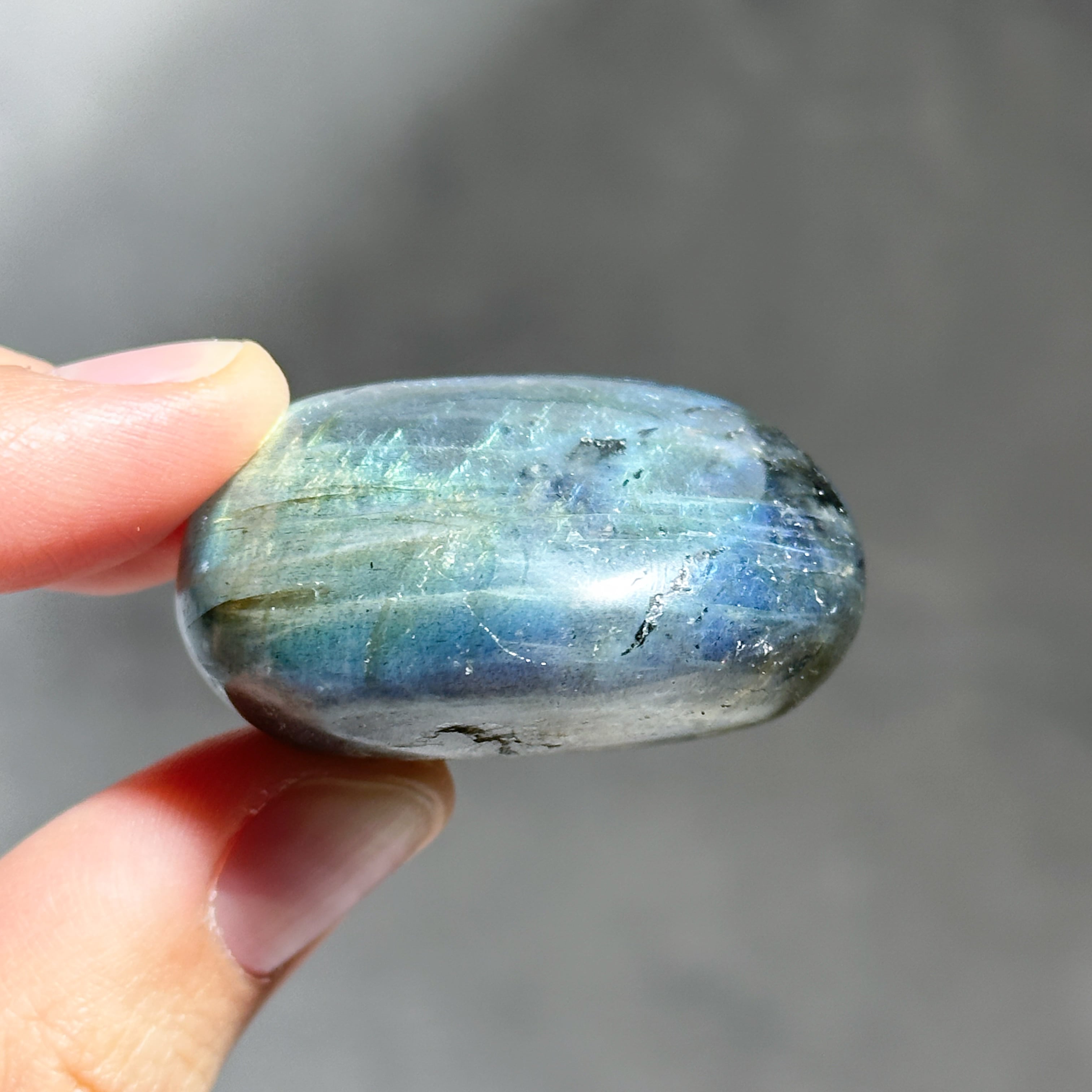 ラブラドライト パームストーン 02◇ Labradorite ◇天然石・鉱物