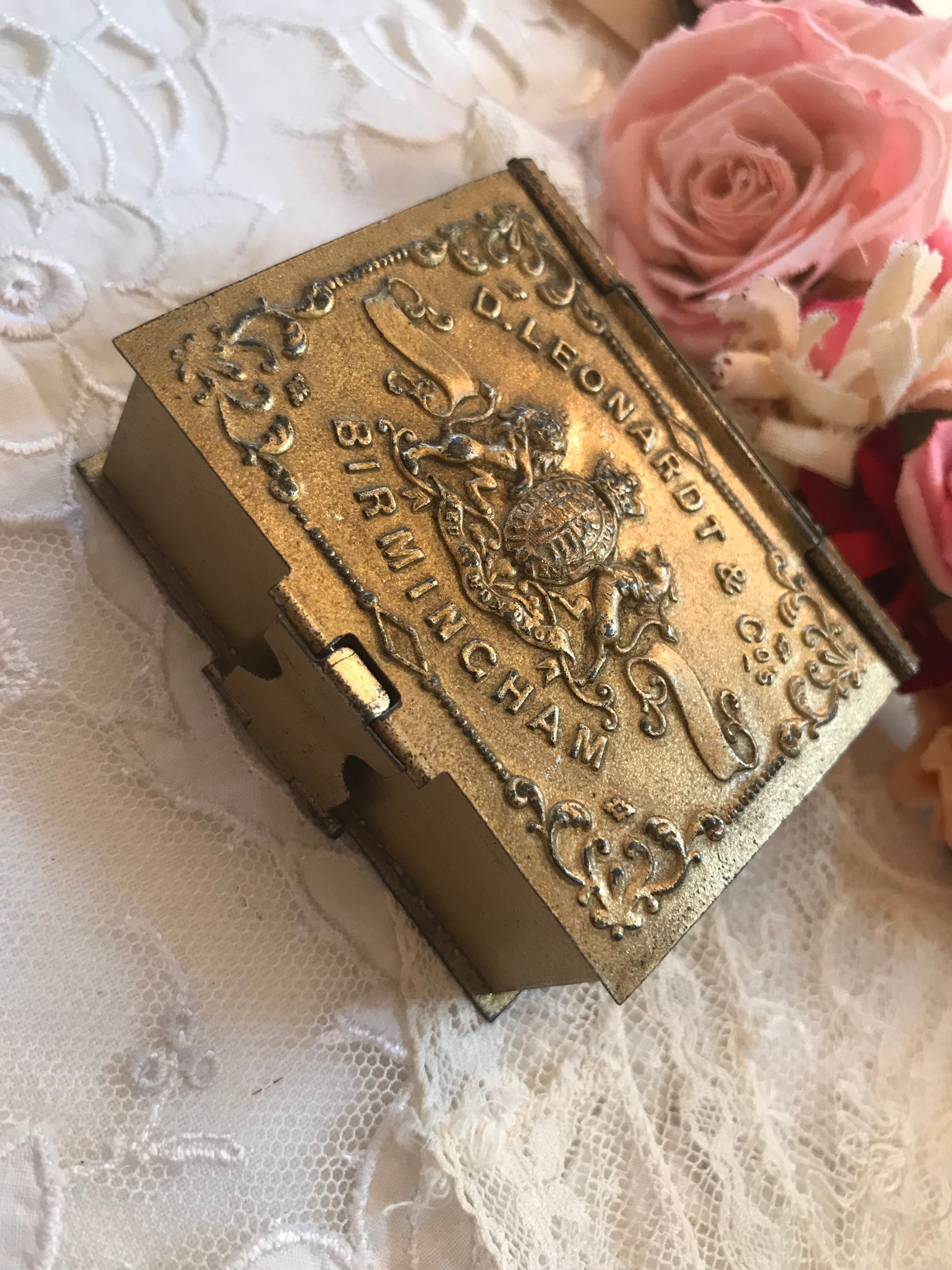 イギリス花柄の缶 | AntiqueRose