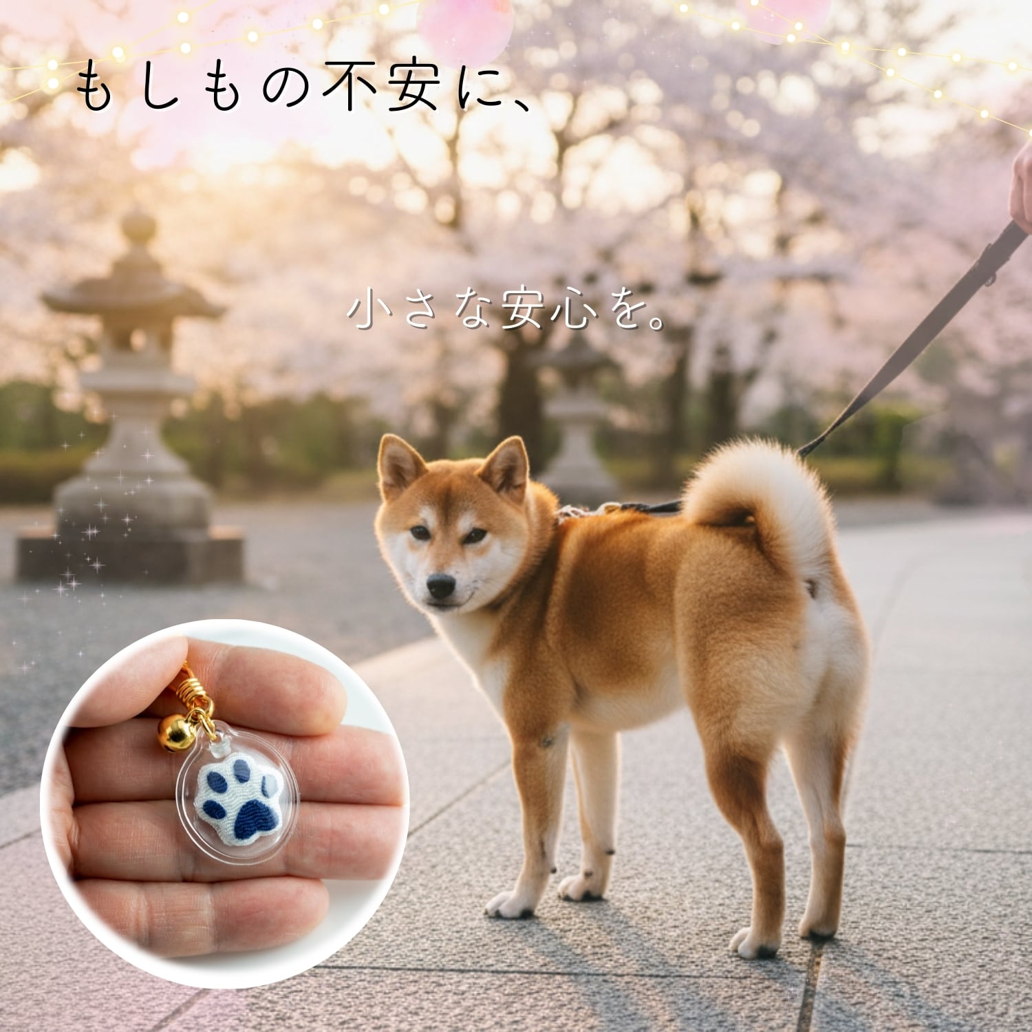 健康祈願のペット御守｜防水パウチ仕様 キーホルダータイプ｜犬・猫用