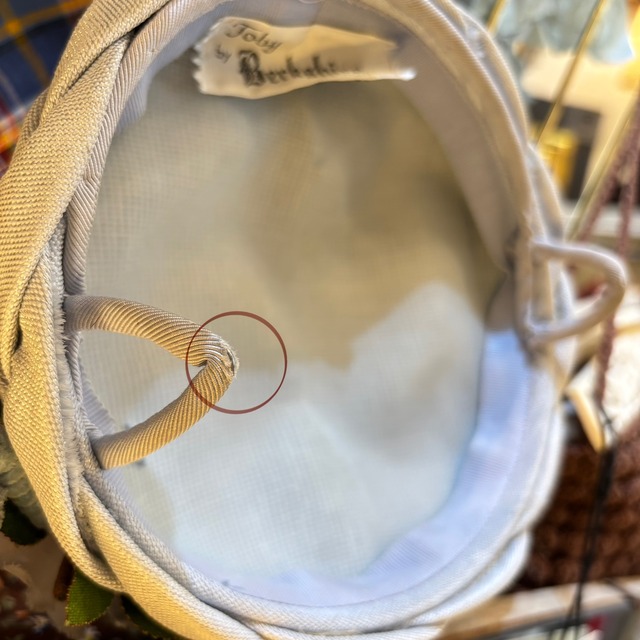 【ご購入のお客さま専用】50’s pale blue white flower headdress