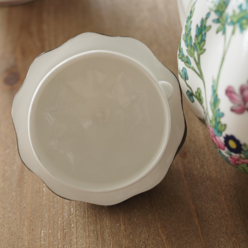 希少 英国コールポートcoalport インディアンツリー ティーポット F1