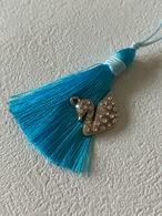 輸入デザインパーツ スワン 白鳥 ストーン×メタル ゴールド アクセサリーパーツ デコレーション材