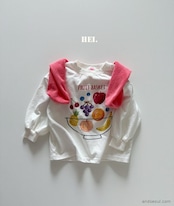 【取寄/韓国直送】Hei フルーツロングTシャツ |秋服|韓国子供服|26/AT