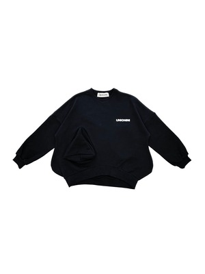 【予約】UNIONINI "◯△ sweatshirts"  2-4〜10-12y (black) ※メール便1点までOK