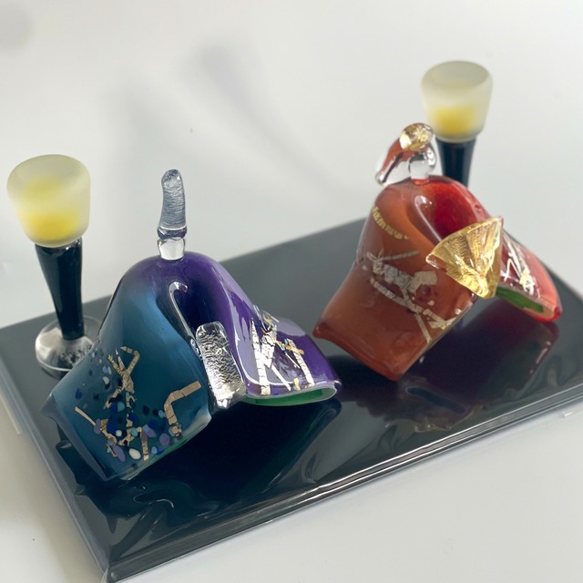 可児友紀　春風（黒台付）【箱付き・ラッピング・熨斗・送料無料】