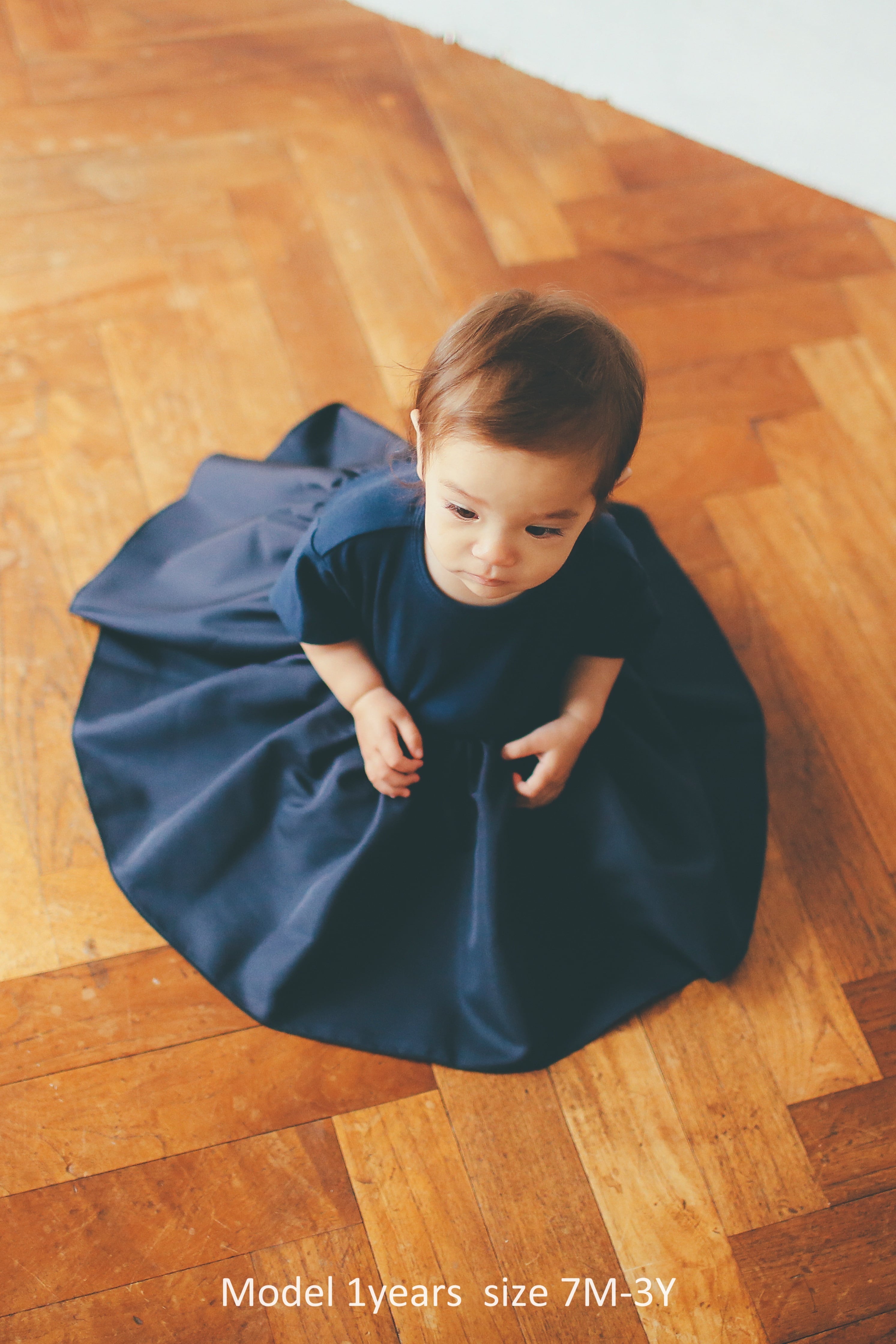 BALLERINA T-DRESS ROYALNAVY 7M-6Y【残りわずか】 | AMICA・kids