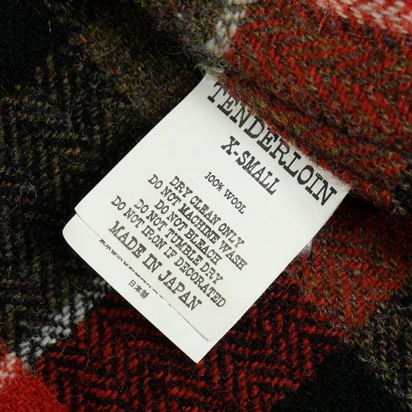 Size【XS】 TENDERLOIN テンダーロイン WOOL CHECK SHT HB 長袖シャツ
