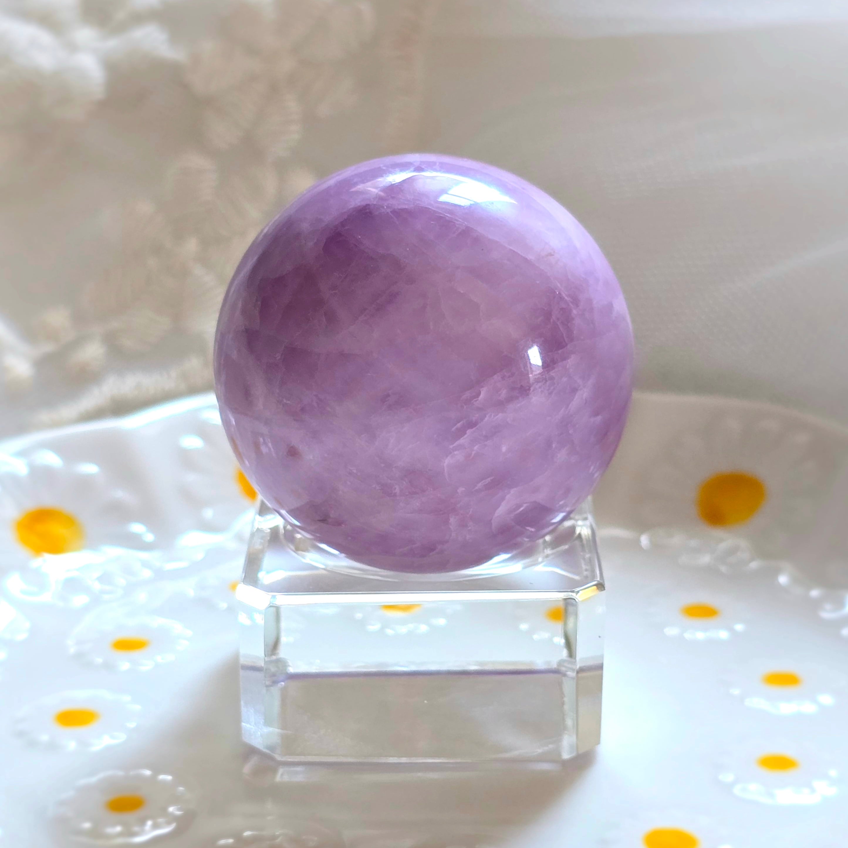 天然石 Pink Amethyst Sphere ピンクアメジスト ハイグレードスフィア