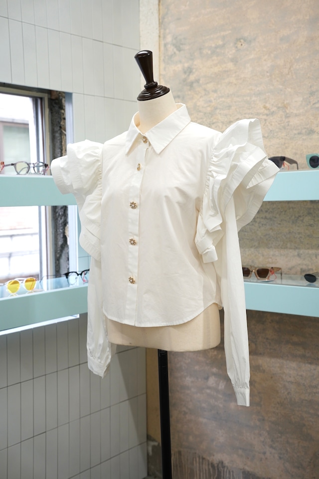 AFTERGLOW RUFFLE BLOUSE