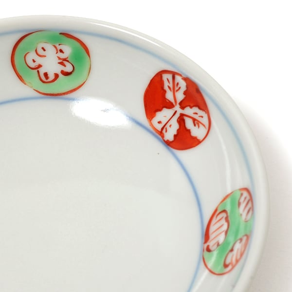 染錦丸紋3.5寸丸小皿 | 福珠窯ファクトリーショップ