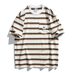 Border crew neck t-shirt 0650