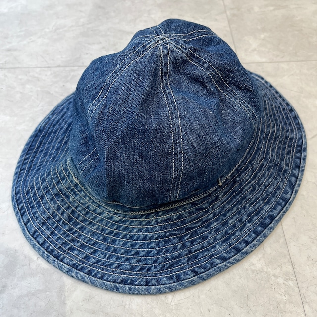 30s US ARMY M-37 Denim Hat 30年代 デニムハット ミリタリー インディゴ 6パネル