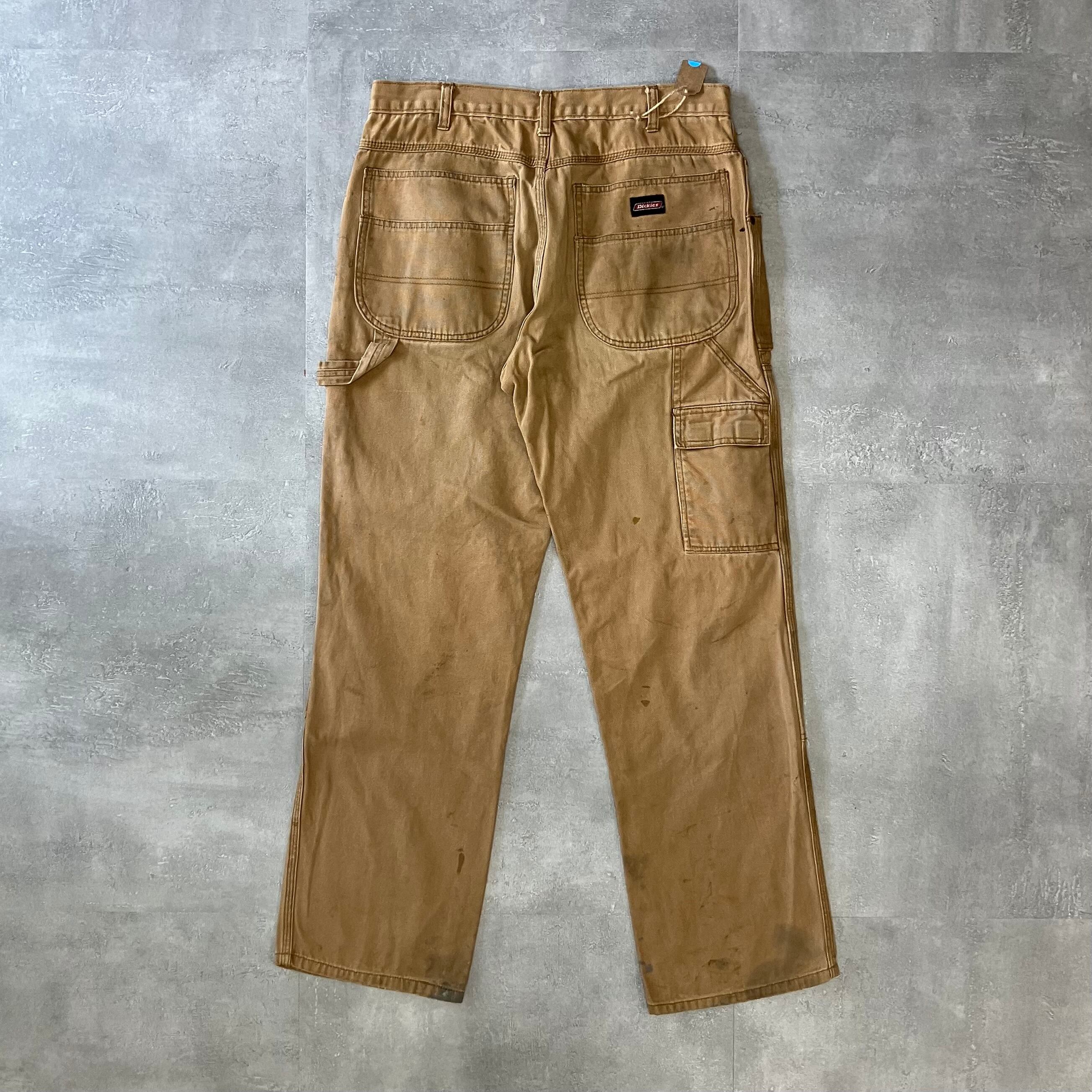 実寸w32l31》Dickies 00s ペインターパンツ ダック生地