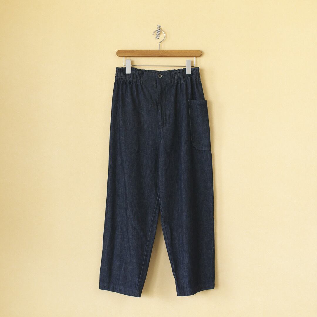 atelier naruse アトリエナルセ cotton denim balloon pant コットンデニムWウエストゴムバルーンパンツ