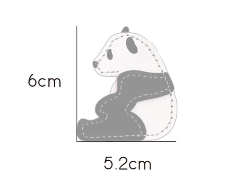キーホルダー パンダ チャーム 牛革製 商品画像 3