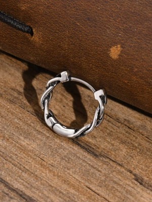 【ss 316L】フープ ツイスト ピアス　