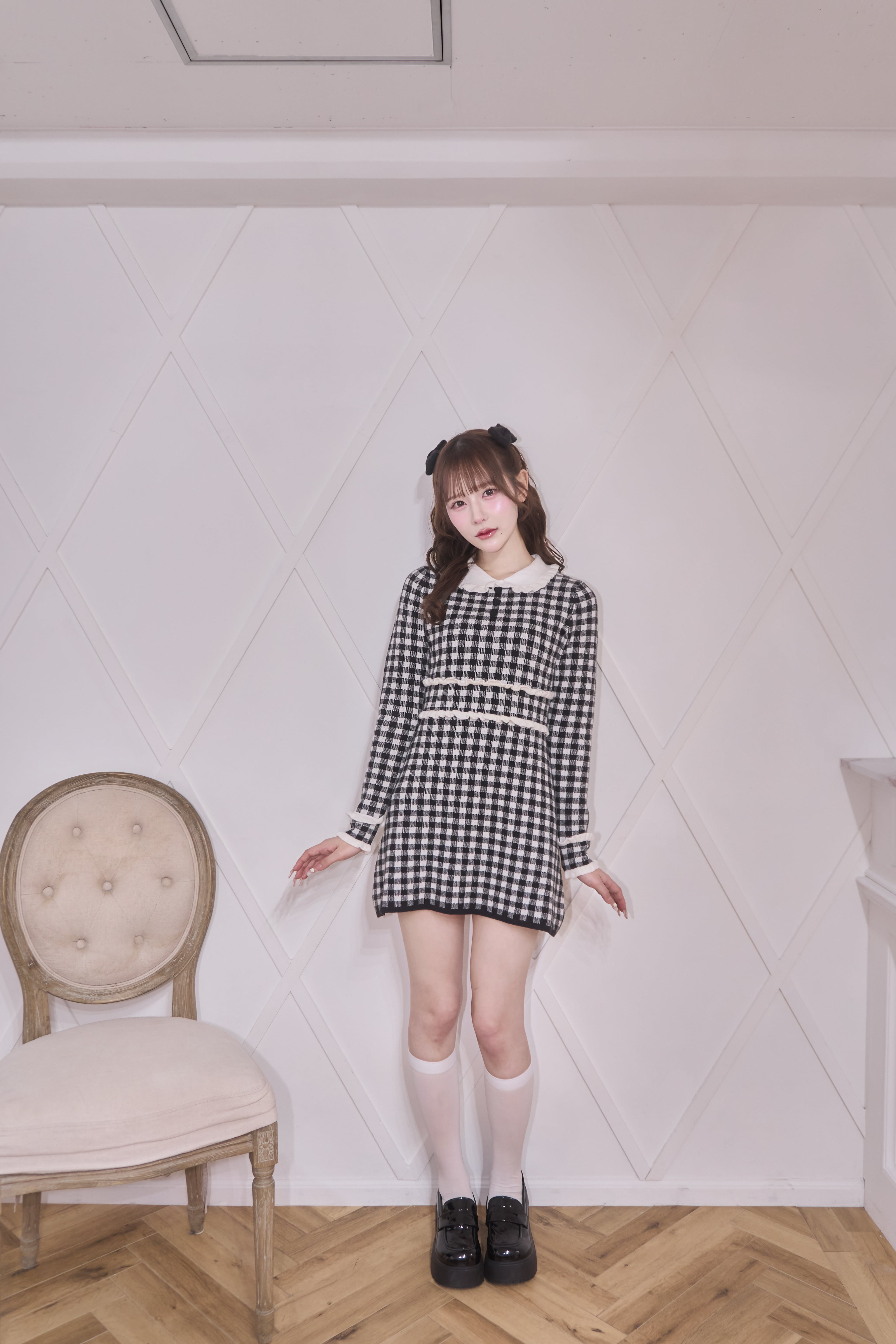 bebe frill knit op