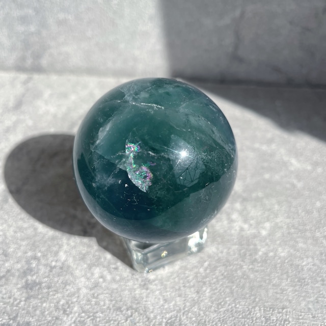 グリーンフローライト スフィア（丸玉）15◇Green Fluorite sphere◇ 天然石・パワーストーン