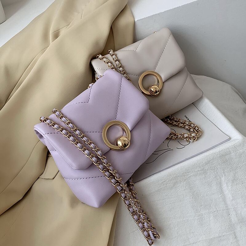 夏の小さなバッグレディースバッグ2020人気の新しいタイドネットレッドワイルドチェーンクロスボディバッグファッションテクスチャ小さな正方形のバッグ Tiancai_Wing_Bag9945905